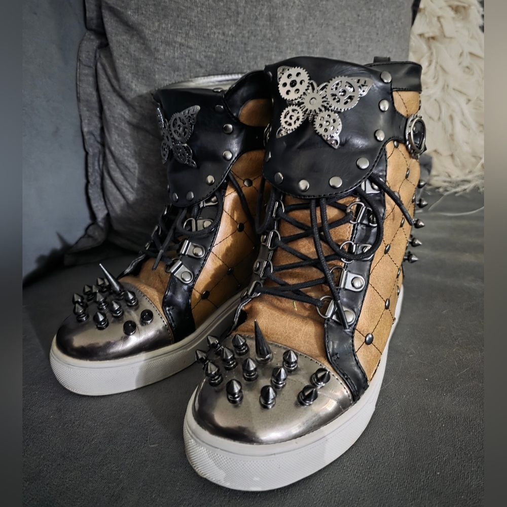 Hades Footwear Rhino Sneakers With Hidden Wedge Heel